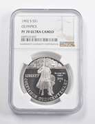 Label Error PF70 UCAM 1992-P Columbus Quincentenary Commem. Dollar NGC