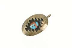Sterling Silver Andrew Henry Native American Navajo Oval Pendant