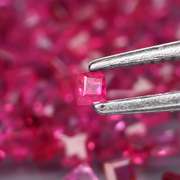 Premium 3.60ct 100 piece princess cut Ruby set