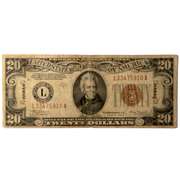 $ 20 1934 A Hawaii Emergency Issue