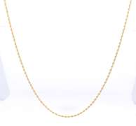 Popular Yellow Gold Rope Chain Necklace