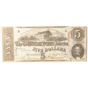 CH CU $5 CSA April 6 1863 Series Note