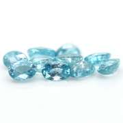 Brilliant 8.71ct Swiss blue Zircon set