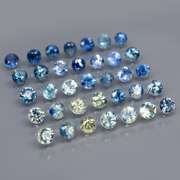 Heated only! 4.20ct diamond cut Australian Sapphire set