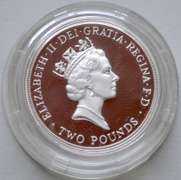 1995 UK WW11 Silver Proof 2 Pound Coin