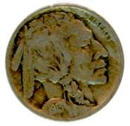 1913 Type One Buffalo Nickel