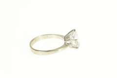 14K White Gold Pear Solitaire Classic Travel Engagement Ring