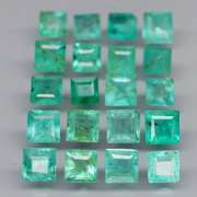 Vivid! Top green 3.07ct Colombian Emerald set