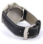 Seiko Automatic 20 Bar Watch with Black Leather Strap