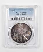 MS67 2006 American Silver Eagle - Graded PCGS