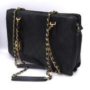 Vintage Black Lambskin Chanel Bag