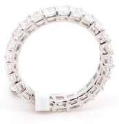 New 4.05ctw Emerald Cut Diamond Eternity Wedding Band Ring in Platinum