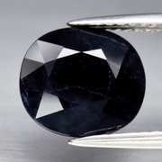 Elegant 3.35ct midnight blue Sapphire -heated only