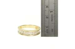 14K Yellow Gold 1.25 Ctw Diamond Channel Wedding Band Ring