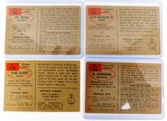 4 Bowman 1954 Football Cards