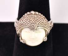 Sterling Silver Cameo Style Ring