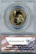 2008-D John Quincy Adams Presidential Oath Dollar in ANACS MS65