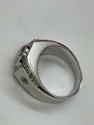 CERTIFIED MENS 14K WHITE GOLD AND DIAMOND RING