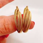 14kt Solid Yellow Gold Hoop Earrings