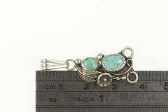 Sterling Silver Native American Sharon Cisco Navajo Turquoise Pendant