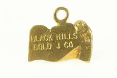 14K Yellow Gold Mount Rushmore Presidents US Landmark Charm/Pendant