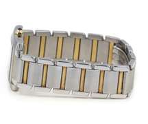 Cartier Tank Francaise 2302 Two Tone White Dial Ladies Watch