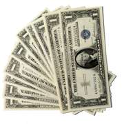 10 Unc 1957 Series $1 Silver Certificates
