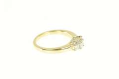 14K Yellow Gold 0.50 Ctw Princess Diamond Engagement Ring