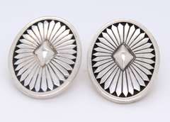 Vintage 925 Sterling Silver Navajo Signed Earrings