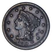 1852 Braided Hair Large Cent