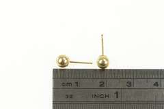 14K Yellow Gold Classic 4.8mm Ball Round Sphere Stud Earrings
