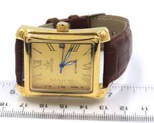 Sewor Automatic Watch with Brown Leather Strap