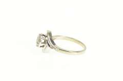 14K White Gold 0.21 Ctw Round Diamond Cluster Vintage Ring