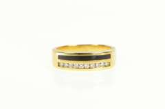 18K Yellow Gold 0.30 Ctw Diamond Black Onyx Men's Ring