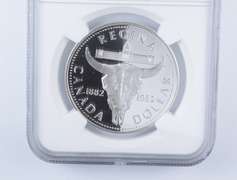 PF70 UCAM 1982 Canada $1 Silver - Regina Centennial - Graded NGC