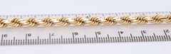 Popular Yellow Gold Rope Chain Necklace