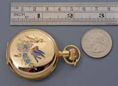 Extraordinary 1895 Elgin Women's 14K YG Pocket Watch