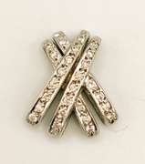 14k White Gold Pendant with Diamond Accents