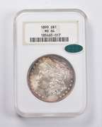 MS64 1899 Morgan Silver Dollar CAC NGC