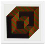 Bidim de la serie Structures Universelles De L'Hexagone by Vasarely (1908-1997)