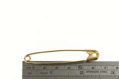 14K Yellow Gold Safety Pin Simple Diaper Bar Pin/Brooch