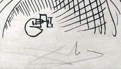 Very rare and collectable hand signed Salvador Dali
