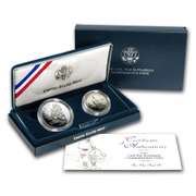 1995 Civil War Battlefield Commemorative 2 Coin Set In OGP