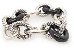 David Yurman XL Oval Chain Link Bracelet in Sterling
