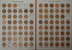 98% Complete Classic Vintage Dansco Lincoln Penny Album.