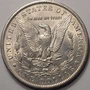 1886-O Morgan Silver Dollar With Luster