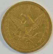 Rare 1846/5-O No Motto $10 Liberty Gold Piece