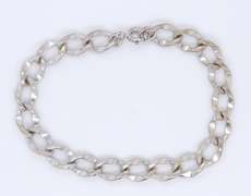 925 Sterling Silver Charm Link Bracelet