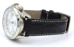 Seiko Automatic 20 Bar Watch with Black Leather Strap