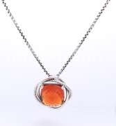 David Yurman Infinity Citrine Pendant on Chain